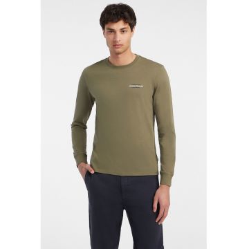 Bluza slim fit cu detaliu logo