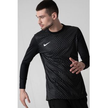 Bluza slim-fit cu imprimeu si tehnologie Dri-Fit - pentru fotbal