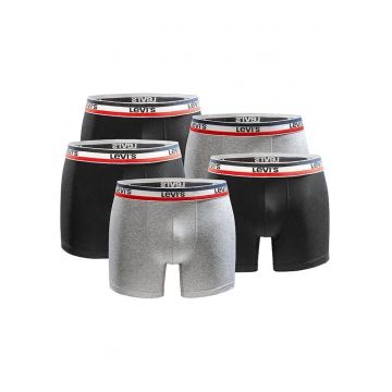 Boxeri barbati Levis Logo Boxershort 5-pack 701224335-001