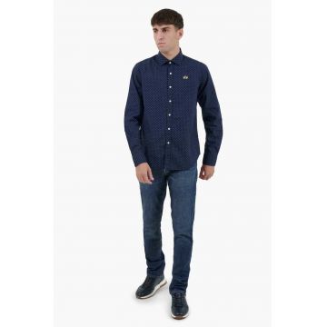 Camasa  regular fit cu logo Floral ZMC020 Bleumarin