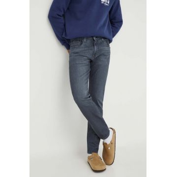 Levi's jeansi 512 SLIM barbati, culoarea albastru marin