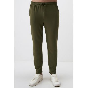 Pantaloni de trening slim fit cu snur - Kaki -