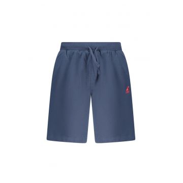 Pantaloni scurti barbati cu buzunare - logo brodat - U.S Grand POLO - Verde