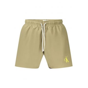 Pantaloni scurti barbati pentru inot cu logo - regular fit - verde -