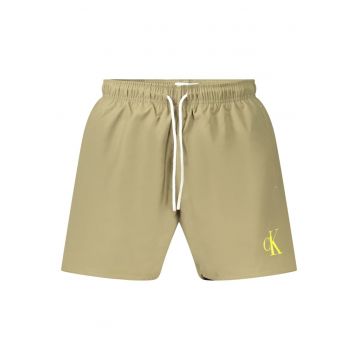 Pantaloni scurti barbati pentru inot cu logo - regular fit - verde -