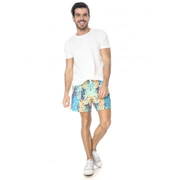 Pantaloni scurti de baie cu imprimeu cu fructe