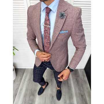 Sacou barbati slim fit  grena 705 P20-2.1