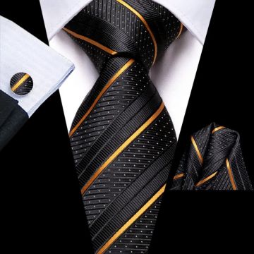 Set cravata + batista + butoni - matase - model 743