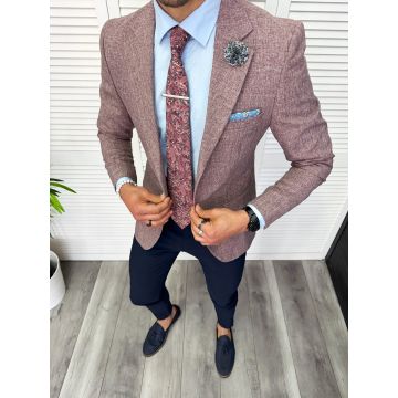 Tinuta barbati smart casual Pantaloni + Sacou + Batista + Cravata 11883