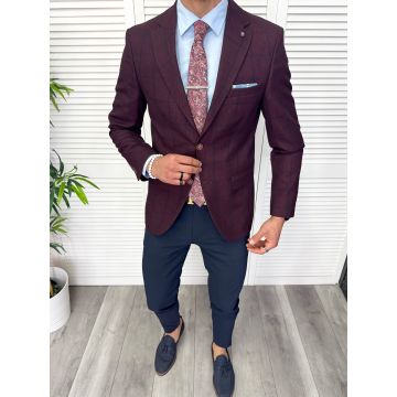 Tinuta barbati smart casual Pantaloni + Sacou + Batista + Cravata 11884