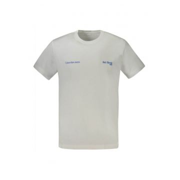 Tricou barbati cu maneca scurta - cu imprimeu - Regular fit - Alb