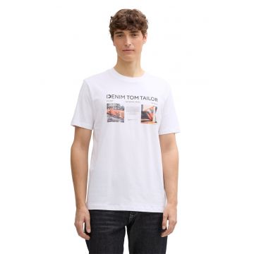 Tricou de bumbac cu logo