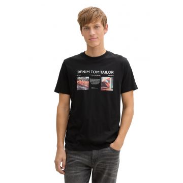 Tricou de bumbac cu logo