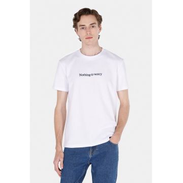 Tricou de bumbac cu text