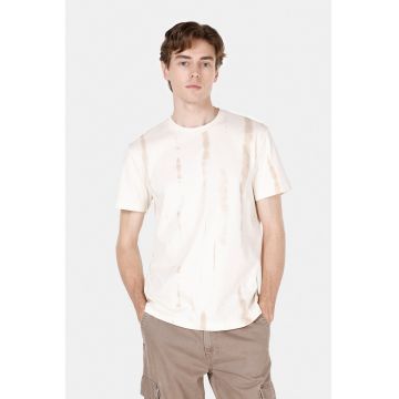 Tricou din bumbac cu model tie-dye