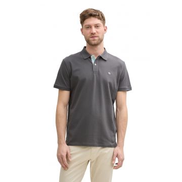 Tricou polo de bumbac cu logo discret