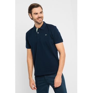 Tricou polo de bumbac cu logo discret