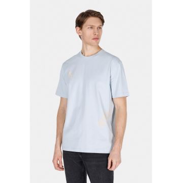 Tricou regular-fit cu decolteu la baza gatului