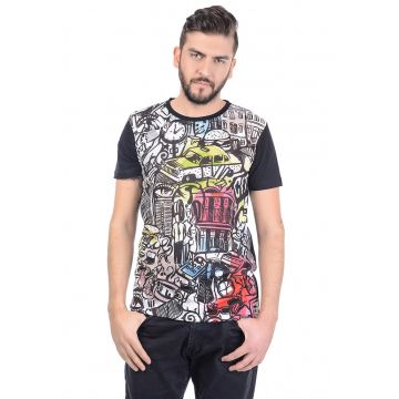 Tricou regular fit cu imprimeu grafic