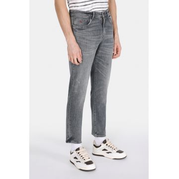 Blugi crop cu croiala dreapta