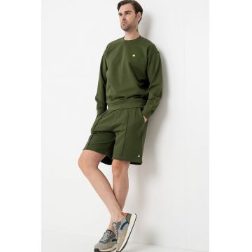 Bluza de trening din bumbac cu decolteu rotund