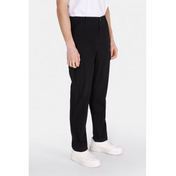 Pantaloni conici din amestec de bumbac