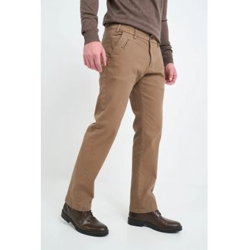 Pantaloni din amestec de bumbac cu buzunare laterale