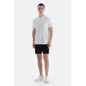Pantaloni scurti de baie cu buzunare laterale si snur