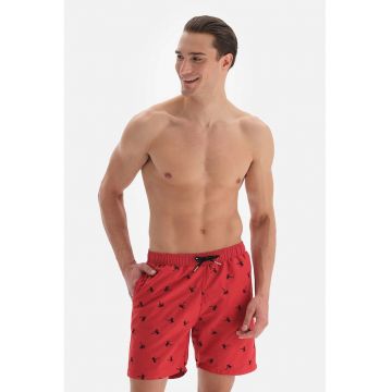 Pantaloni scurti de baie cu imprimeu tropical