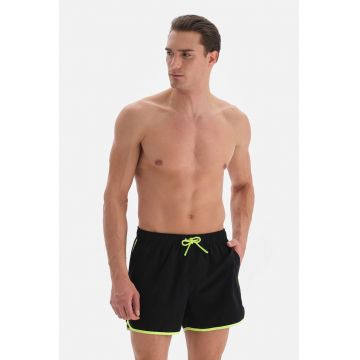 Pantaloni scurti de baie cu snur si buzunare laterale