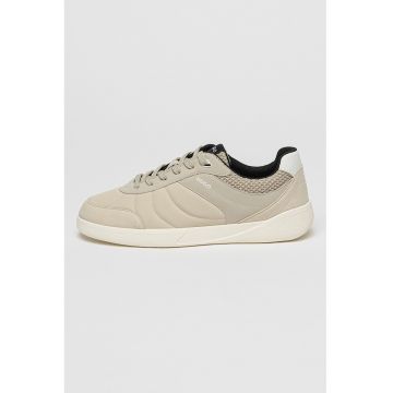 Pantofi sport de piele ecologica si material textil