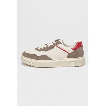 Pantofi sport din piele ecologica si material textil