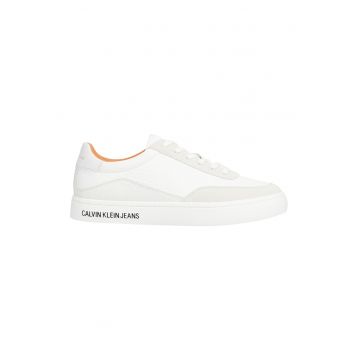 Pantofi sport low-cut cu insertii de piele intoarsa