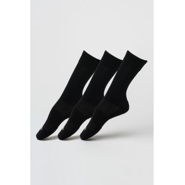 Set de sosete medii pentru trekking - 3 perechi - Negru