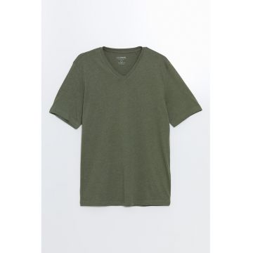Tricou cu decolteu in V