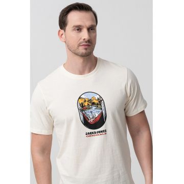 Tricou din bumbac cu imprimeu cu craniu