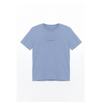 Tricou din bumbac cu model discret