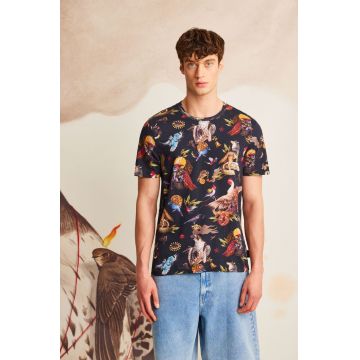 tricou din bumbac culoarea negru, modelator