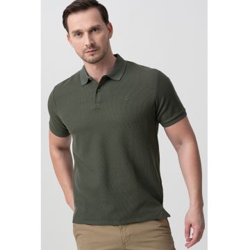 Tricou polo din amestec de bumbac organic