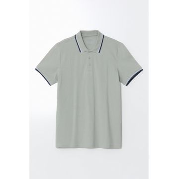 Tricou polo regular fit din bumbac