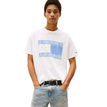 Tricou Tommy Hilfiger TJM RLX PAISLEY FLAG TEEEXT