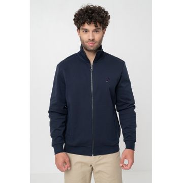 Bluza de trening cu fermoar si logo discret