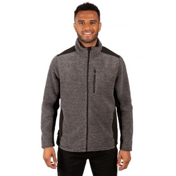 Bluza tricotata cu fermoar pentru trekking Faratino - Gri inchis melange
