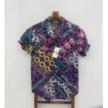 Camasa barbati PREMIUM   maneca scusta  cu imprimeu 11893