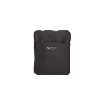 Geanta crossbody cu aplicatie logo
