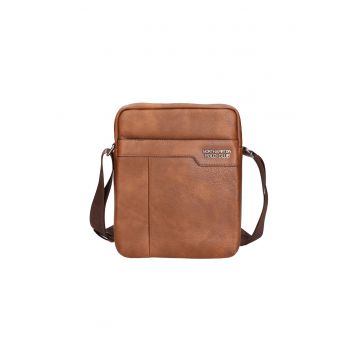 Geanta crossbody de piele ecologica - Maro