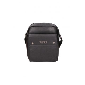 Geanta crossbody de piele ecologica - Negru Geanta crossbody de piele ecologica - Negru