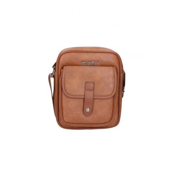 Geanta crossbody din piele ecologica cu logo