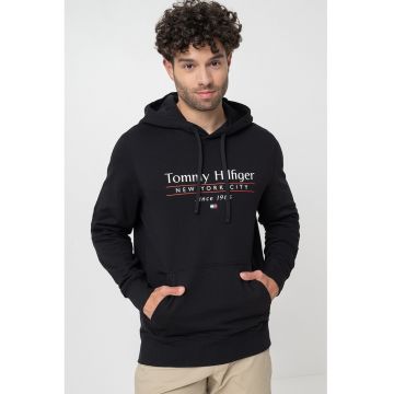Hanorac de bumbac organic cu imprimeu logo