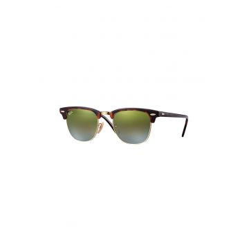 Ochelari de soare clubmaster cu lentile tip oglinda
